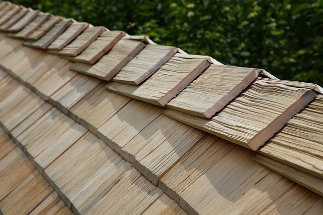 wooden roof shingles